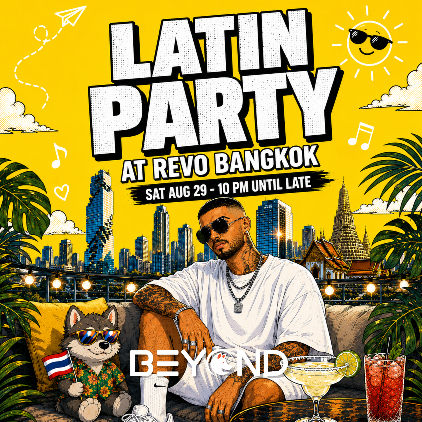 LATIN PARTY • SAT AUG 29 • REVO