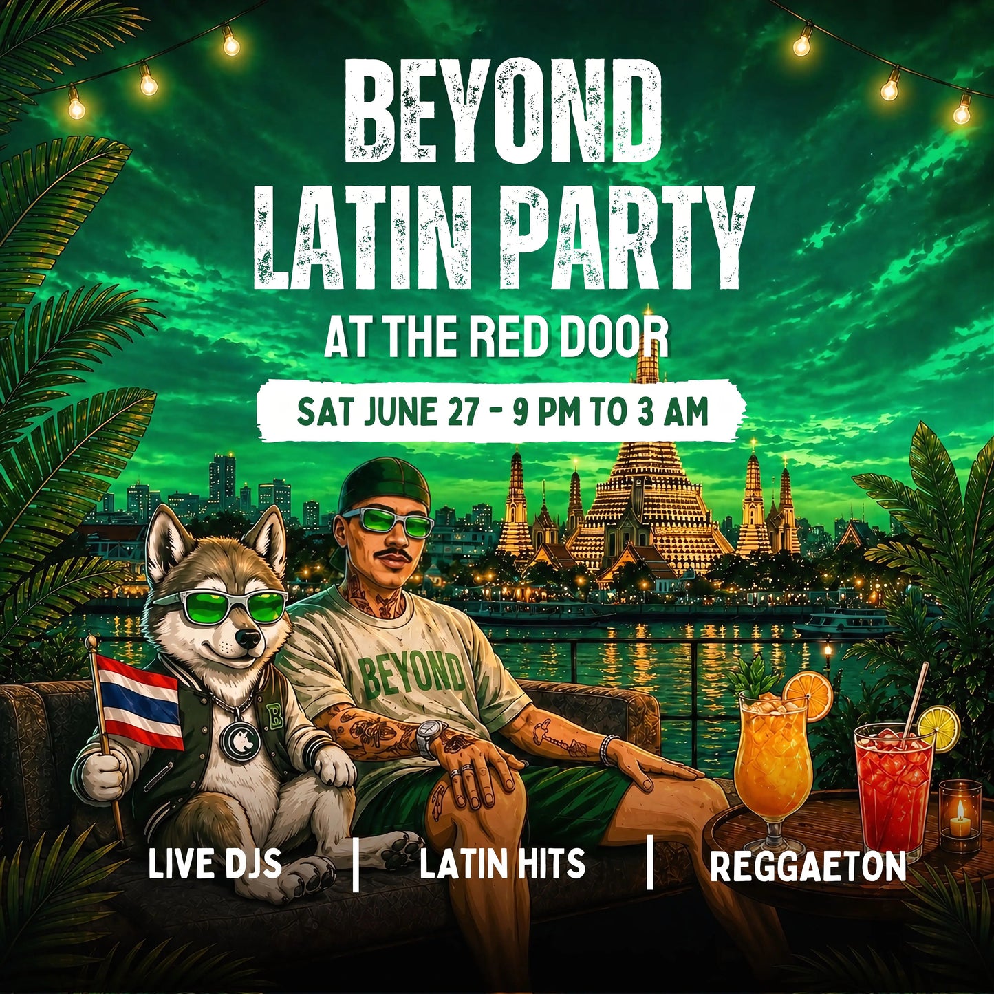 LATIN PARTY • JUNE 26 • THE RED DOOR • BANGKOK