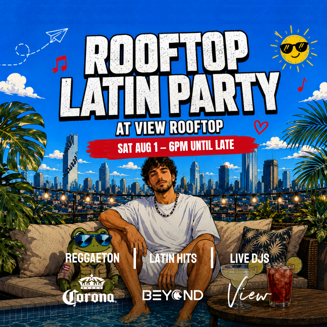 LATIN PARTY • AUGUST 1 • VIEW ROOFTOP • BANGKOK